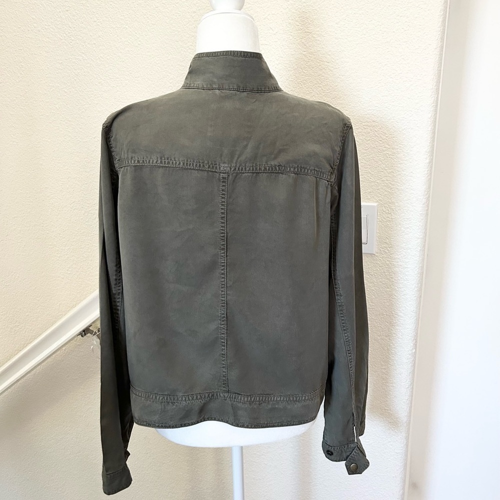 Mossimo Army Sage Green Cargo Soft Bomber Jacket - Size xxl - Picture 3 of 11